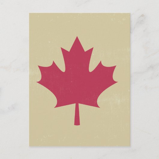 canadese vlag voor grunge briefkaart (Voorkant)