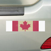 canadese vlag voor grunge bumpersticker (Op auto)