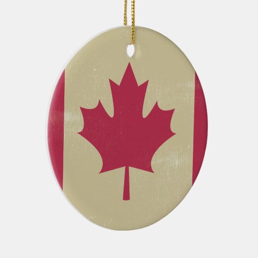 canadese vlag voor grunge keramisch ornament (Rechts)