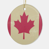 canadese vlag voor grunge keramisch ornament (Links)