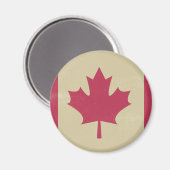 canadese vlag voor grunge magneet (Voorkant / Achterkant)