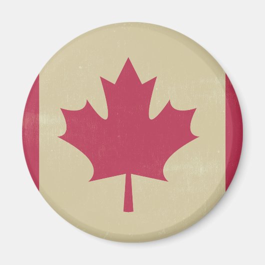 canadese vlag voor grunge magneet (Voorkant)