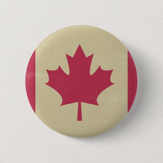canadese vlag voor grunge ronde button 5,7 cm (Voorkant)