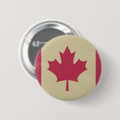 canadese vlag voor grunge ronde button 5,7 cm (Voorkant /achterkant)