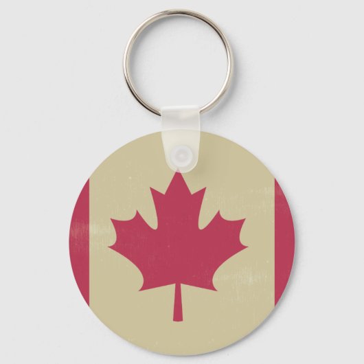 canadese vlag voor grunge sleutelhanger (Voorkant)