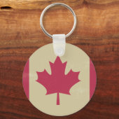 canadese vlag voor grunge sleutelhanger (Voorkant)