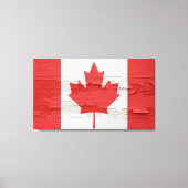 Canadese vlag Weathered Paint Canvas Afdruk (Voorkant)