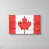 Canadese vlag Weathered Paint Canvas Afdruk (Voorkant)