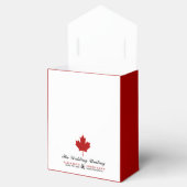 Canadese vlag Wedding Bedankdoosjes (Geopend)