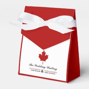 Canadese vlag Wedding Bedankdoosjes