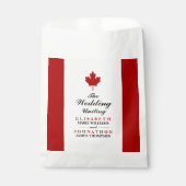 Canadese vlag Wedding Bedankzakje (Voorkant)