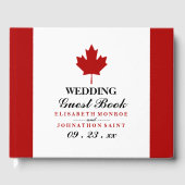 Canadese vlag Wedding Gastenboek (Voorkant)