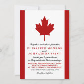 Canadese vlag Wedding Kaart (Voorkant)