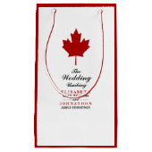 Canadese vlag Wedding Klein Cadeauzakje (Voorkant)