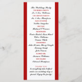 Canadese vlag Wedding Programmakaart (Achterkant)