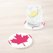 Canadese vlag zandsteen onderzetter (Zijkant)