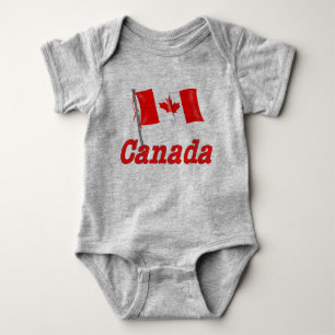 Canadese vlag zwaaien romper
