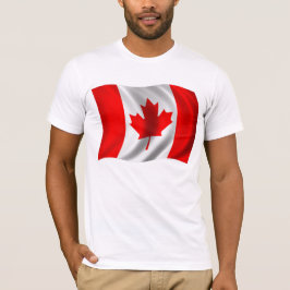 Canadese vlag zwaaien t-shirt