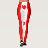 Canadese vlaggen-Leggings Leggings (Achterkant)