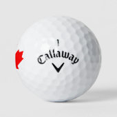 Canadese vlaggen met rode maple Leaf Golf Balls Golfballen (Logo)