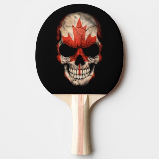 Canadese vlaggenschedel tafeltennisbatje (Voorkant)