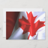 Canadese vlaggenuitnodiging kaart (Voorkant)