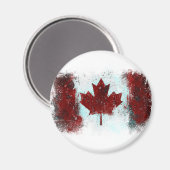 Canadese vlaggraffiti magneet (Voorkant / Achterkant)