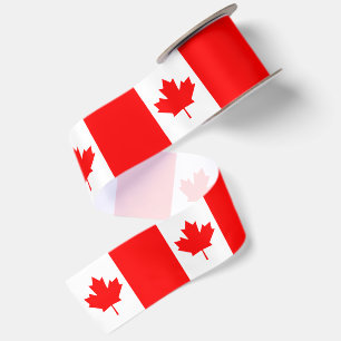 Canadese Vlaglint, patriottisch, Canada Satijnen Lint