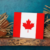 Canadese vlagplaque fotoplaat (Zijkant)