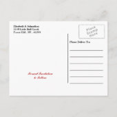 Canadese vlagwedstrijd bewaart de datum aankondigingskaart (Achterkant)