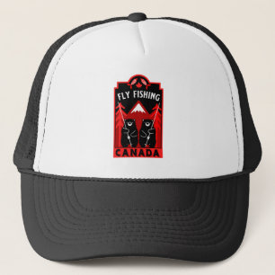 Canadese vlieg vissen geschenken trucker pet