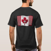 Canadese Voetbal Thema T-shirt (Achterkant)
