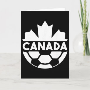 Canadese voetbalteam sport vlag esdoornblad mannen kaart