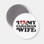 Canadese vrouw magneet (Voorkant / Achterkant)