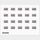 Canadese vrouw ronde sticker (Vel)