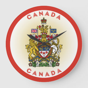 Canadese Wapen Cirkelvorm Grote Klok