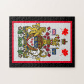 Canadese wapencode jigzaagPuzzle Legpuzzel (Horizontaal)
