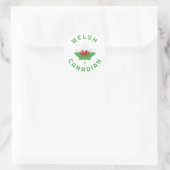 Canadese Welsh Roots Ronde Sticker (Tas)