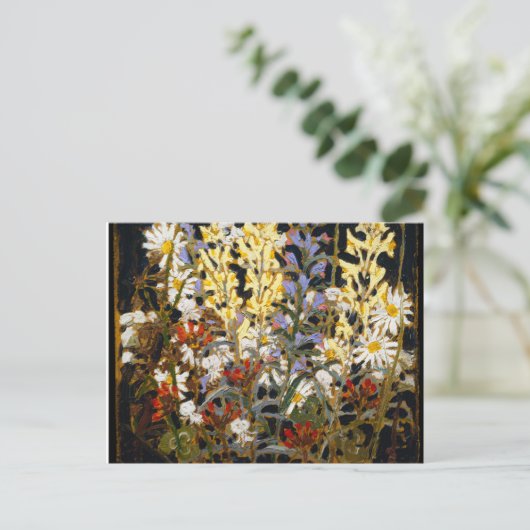  Canadese wilde bloemen door Tom Thomson Briefkaart (Staand voorkant)