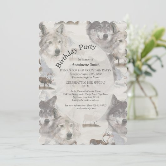 Canadese Wilde Dieren Kaart (Staand voorkant)