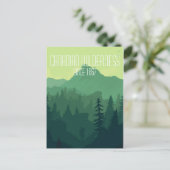 Canadese wilde natuur briefkaart (Staand voorkant)