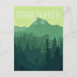 Canadese wilde natuur briefkaart