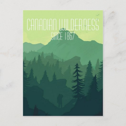 Canadese wilde natuur briefkaart (Voorkant)