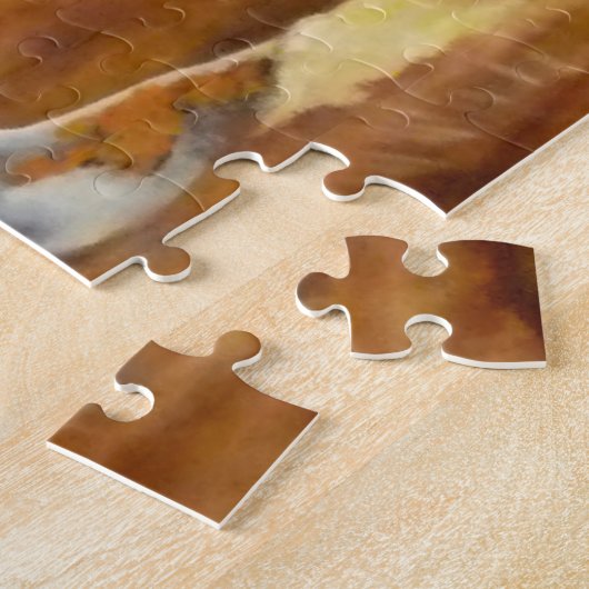 Canadese Wildlife Art Puzzles - Muskox Legpuzzel (Zijkant)