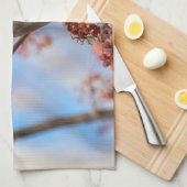 Canadese Wildlife: Bohemian Waxwing fotografie Theedoek (Quarter Fold)