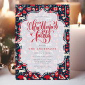 Canadese Winter Moose Patroon Kerstfeest Kaart