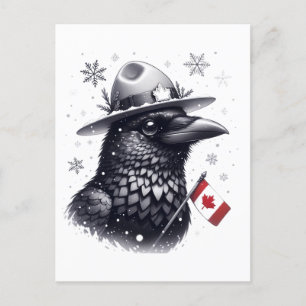 Canadese Winter Raven Briefkaart