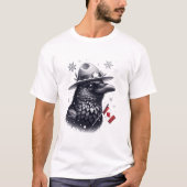 Canadese Winter Raven T-shirt (Voorkant)