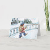 Canadese Winter Vakantie Kaart (Voorkant)