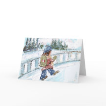 Canadese Winter Vakantie Kaart